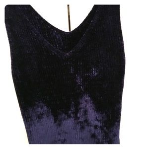 Dana Buchanan purple velvety petite top